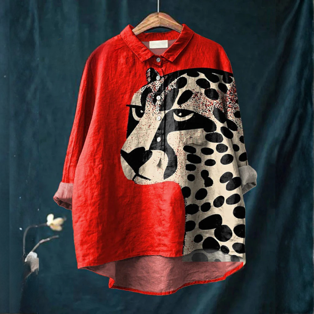 Nala | Camisa com Estampado Leopardo Audaz