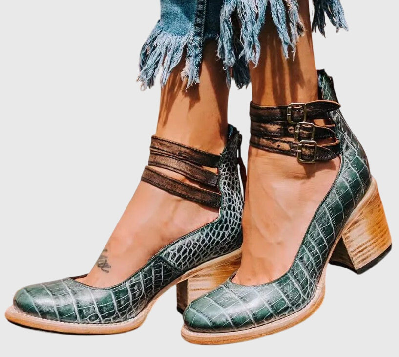 Nina™ | Sapatos de Salto Elegantes e Confortáveis