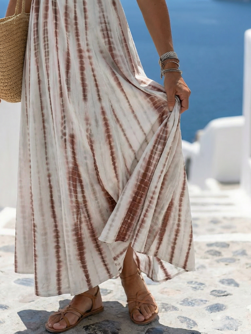 Karys | Vestido Midi de Tecido Leve e Corte Casual