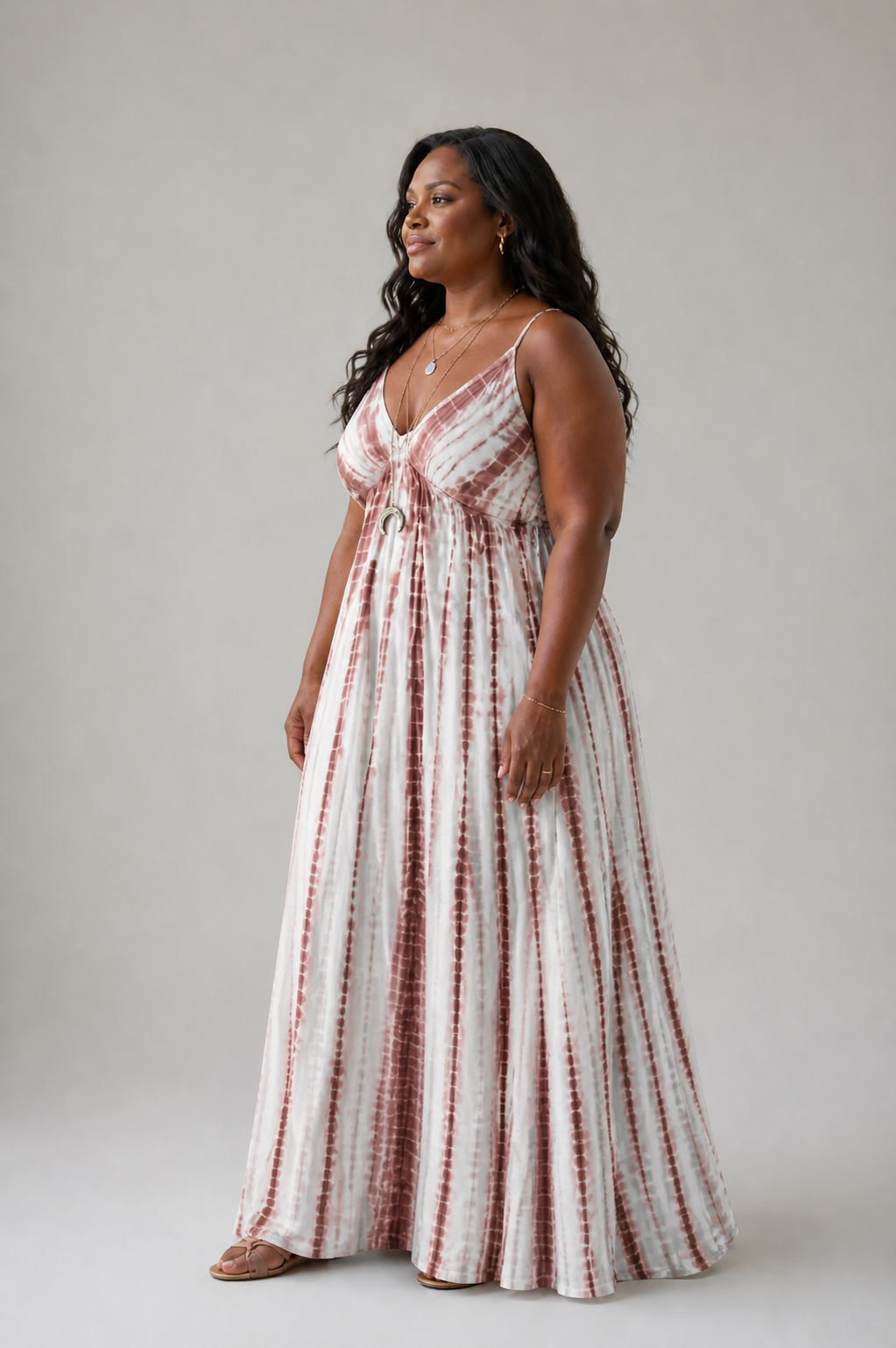Karys | Vestido Midi de Tecido Leve e Corte Casual