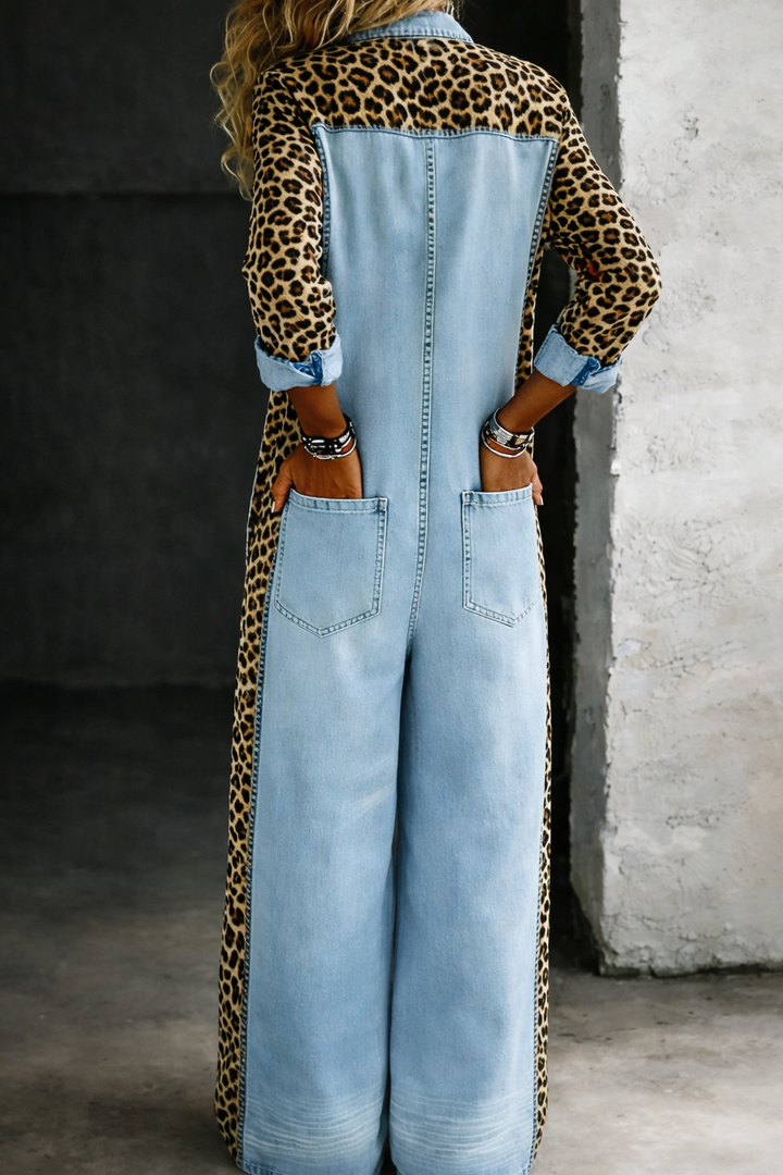 Amanda | Macacão de Camisa de Denim
