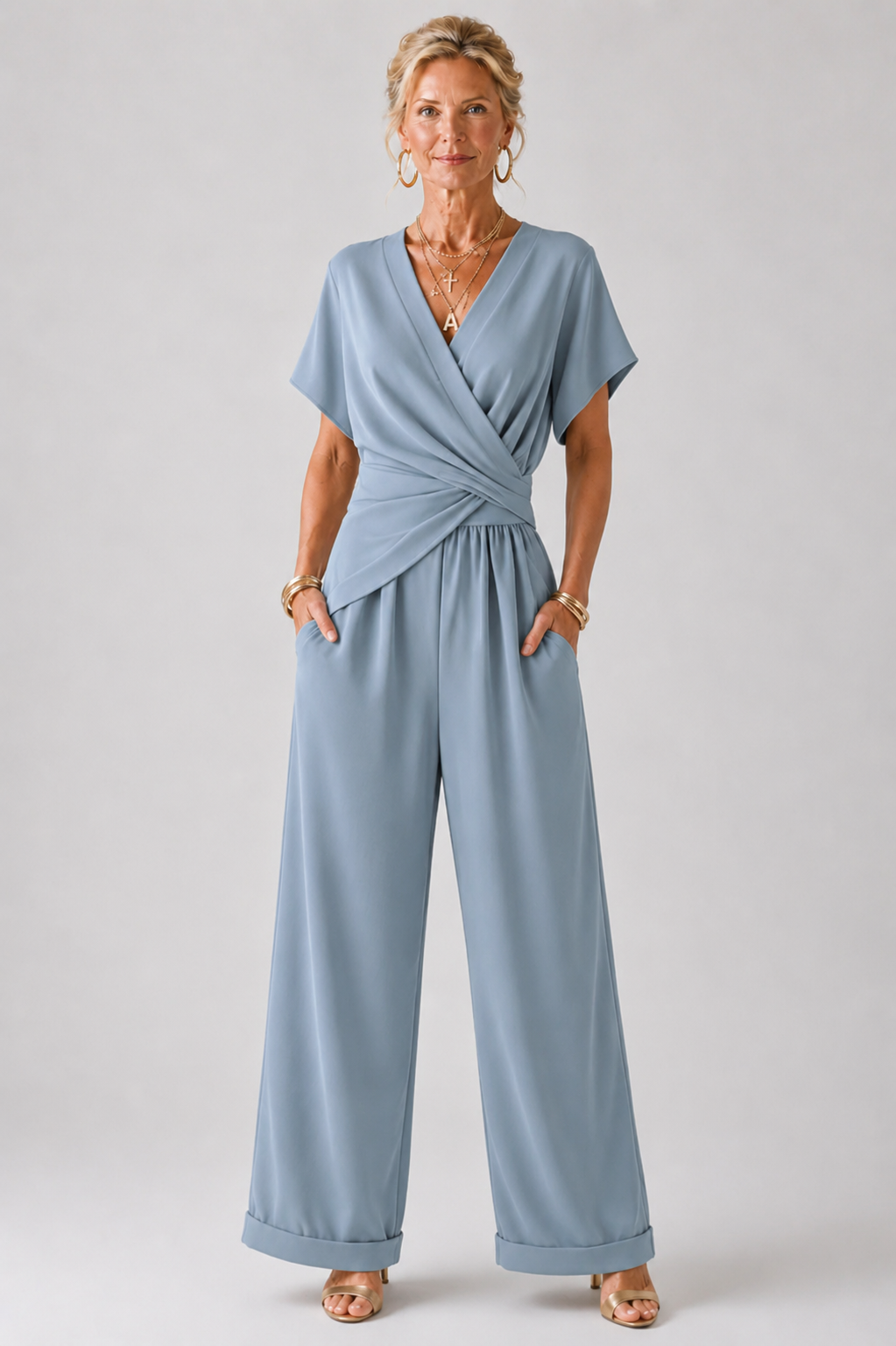 Colleen™ Conjunto Elegante de Duas Peças