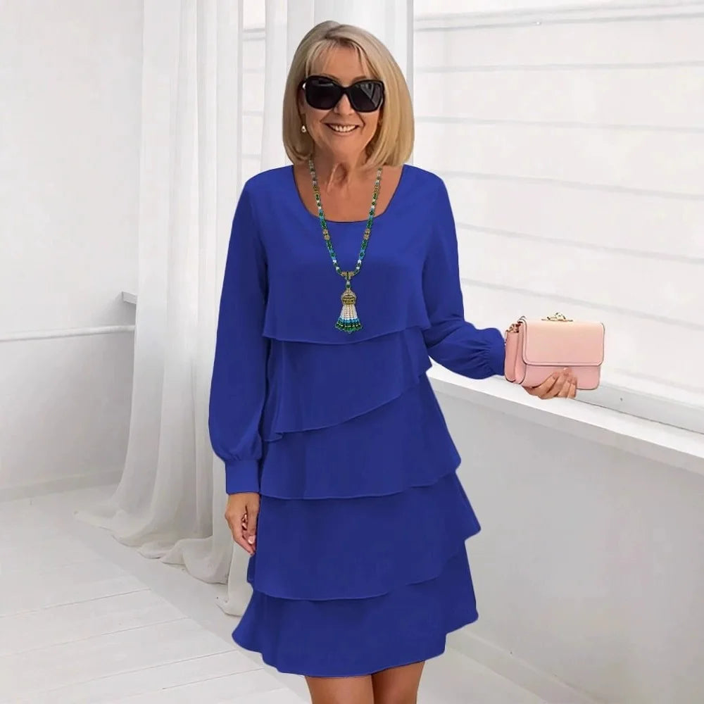 Madeleine – Vestido elegante e fluido com volantes