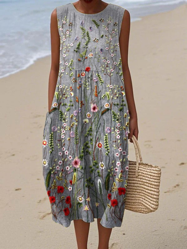 Cara™ Vestido Midi Silvestre