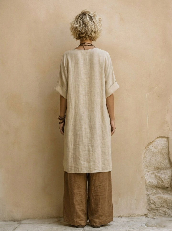 Conjunto de três peças com padrão tribal da Zara