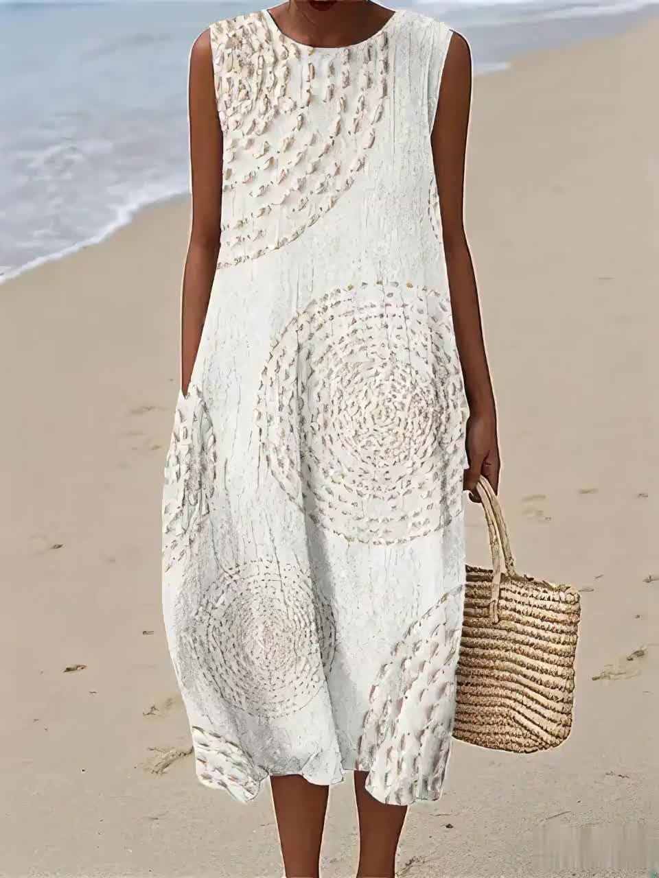 Oplena – Vestido Casual Sem Mangas