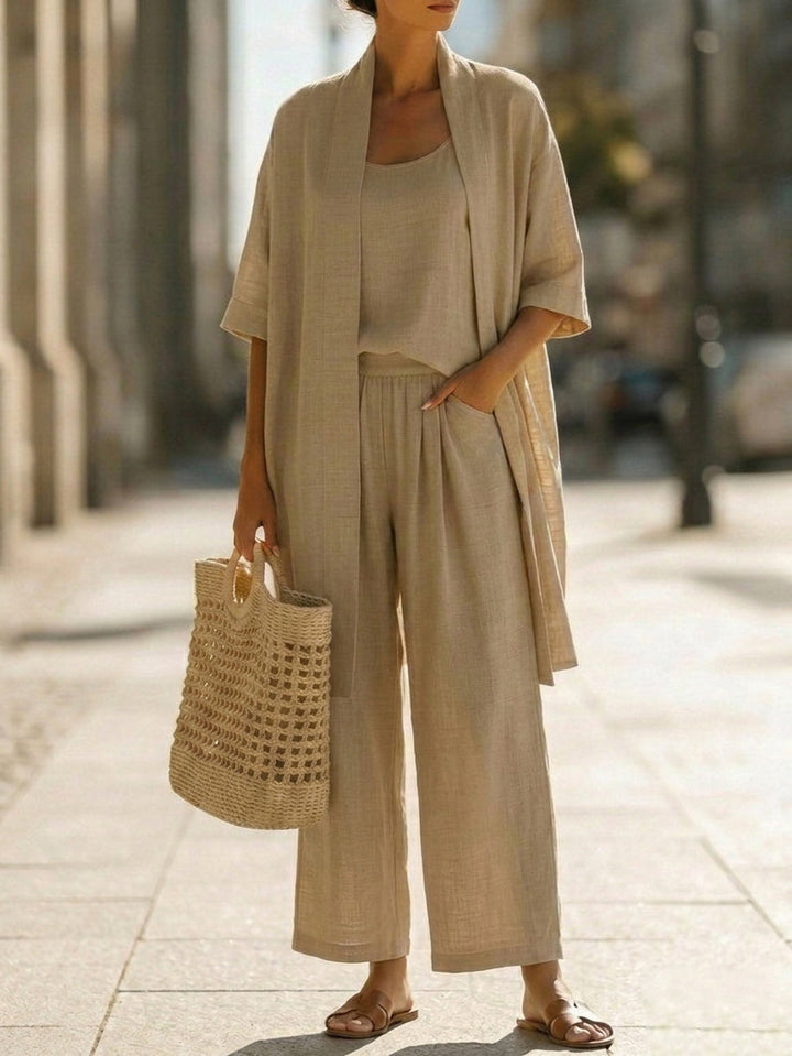 Isa | Conjunto de três peças elegantemente descontraído